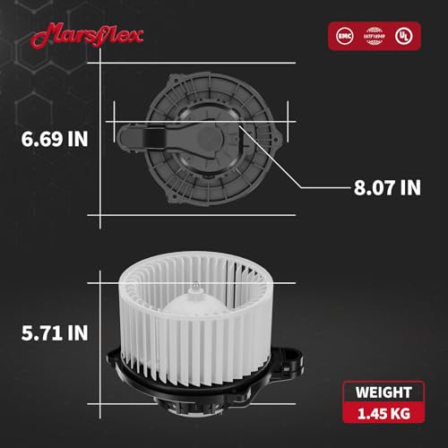 Image of Marsflex Front Blower Motor 700259 for 2011-2017 Hyundai Kia Azera Elantra Coupe GT Equus Optima 2012 2013 2014 2015 2016 Automotive Replacement Blower Motor Fan OE: 971132Y000 971133X000