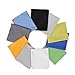 10 Pack Assorted Colors Microfiber Cleaning Cloths - 6" x 7" Microfiber Glasses Cloth - Great for Cleaning Eyeglasses, Cell Phones, Screens, Lenses, Glasses, Screens and All Delicate Surface