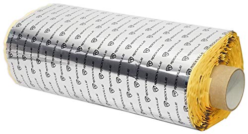 Rockville Rm50Rt-S Rockmat 50 Sqft Butyl Rubber Sound Deadener Bulk Car Kit - Silver #TOP4