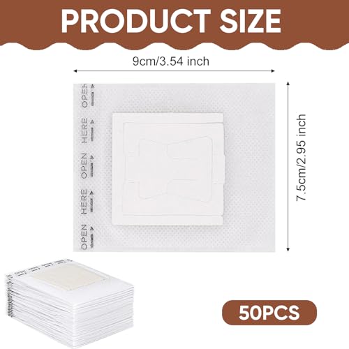 Portable Coffee Filter Paper Bag – 50 Pcs Disposable Single Serve Drip Coffee Bag with Hanging Ear, Food Grade, for Travel, Camping, Home, Office (White)