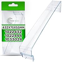 ONIX TECH Türablagen für Kühlschränke 432 х 75 x 55 mm mit dem Originalcode 1022432 1022446 1033024 für Amica - Garantie 5 Jahre