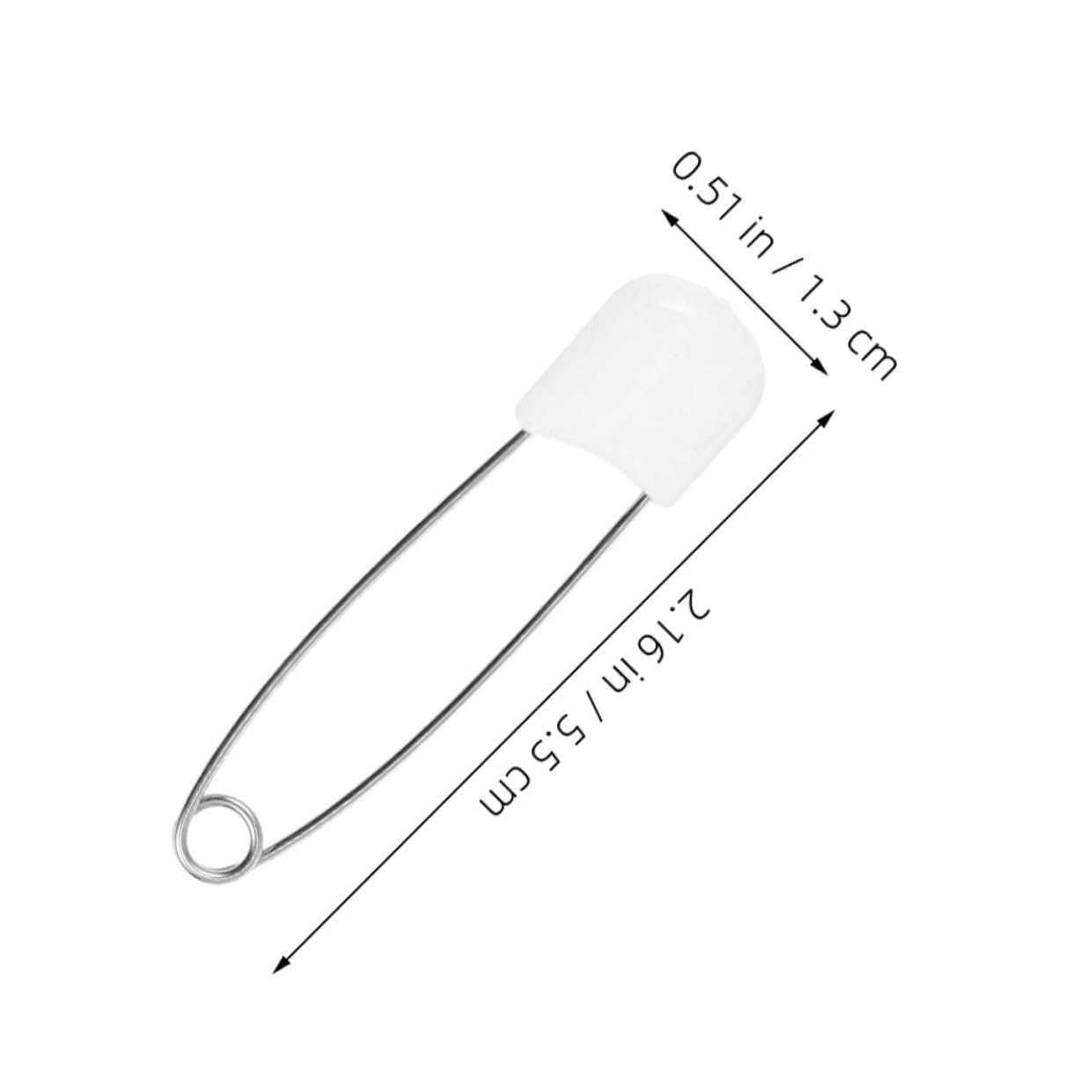 NOLITOY 30 Pcs Épingles à Nourrice Grosse Taille pour Couches Lavables, de Sécurité pour Bébé en Alliage de Zinc et PP, Fiable et Facile à Utiliser pour Couches et Lingettes