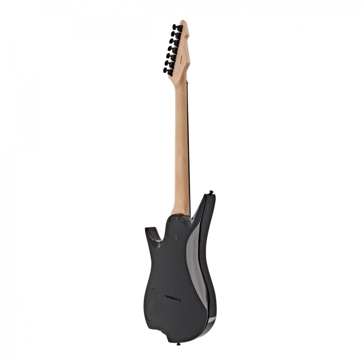 Gear4music Harlem chitarra elettrica 7 corde - Trans Nero | Istantaneamente suonabile per rock moderno e metal, bobina aperta e humbucker chiuso per un tono pieno
