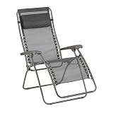 Lafuma MOBILIER   Fauteuil Relax Transat Jardin   Chaise Longue Zéro Gravité   Rsxa   Batyline® Iso   Noir   Fabriqué en France   LFM2060_8551   Garantie 5 Ans   L.87xl.67xH.115cm