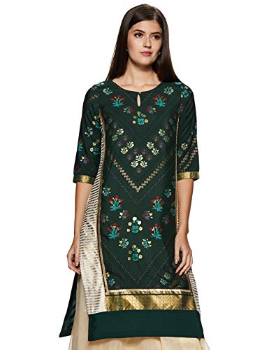 Image of W for Woman Women's Straight Kurta (17AU17090-50591 New