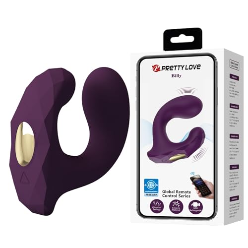 Pretty Love Billy Vibromasseur point G avec télécommande par application Purple One Size