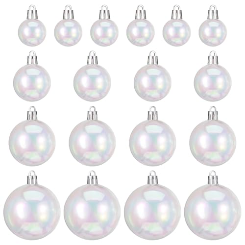 MAGICLULU 18 Stück Weihnachtskugel Ornamente Durchsichtige...