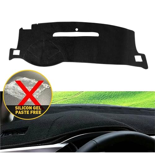 Cubierta de salpicadero de cuero para Kia Sportage 2011-2015 SL alfombrilla negra 3