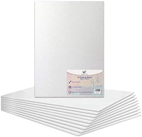 6 X 6 / 15 x 15cm Canvas Panel Stretched Blank Canvas Board Primed Artist Boards 100% Cotton for Oil Paint Acrylic Painting Mixed Media White Canvases Painting Panel (6x6 Inch - 1 Board)