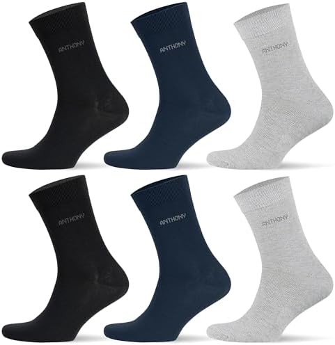 Anthony Jackson 6 Çift Kutulu BAMBU Premium Klasik Erkek Çorap (AJ-204 MIX 2, 43-46) - Görsel 1