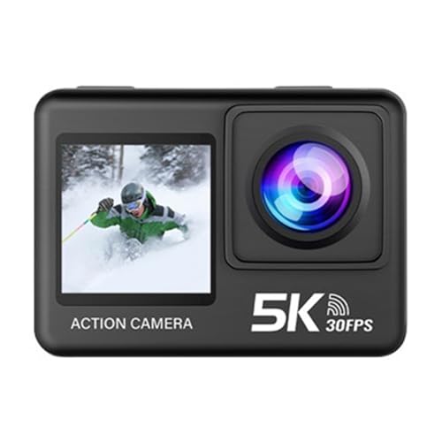 Yunseity 5K WiFi Action Camera 2 Pulgadas Resistente Agua