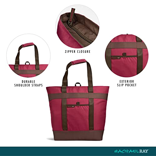 Rachael Ray Bolsa térmica jumbo Chillout, bolsa térmica com lado macio, dobrável, reutilizável e à p