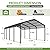 BinpLax 12x20 FT Heavy Duty Galvanized Steel Carport Canopy - All-Weather Vehicle Shelter for Cars, Trucks, Boats & Tractors, Metal Garage Structure with Rust-Resistant Frame