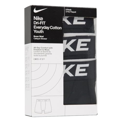Evita rozaduras con NIKE Nhb 3pk Boys Hip Briefs transpirables 3