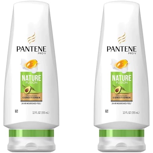 Pantene Nature Fusion Smoothing Conditioner With Avocado Oil, 12 oz (Pack of 2)
