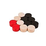 Tolles Carrom Spielsteine Satz ohne Striker im wiederverschliessbaren Druckverschlussbeutel