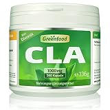 CLA, 1000 mg, 240 Kapseln, hochdosiert, konjugierte Linolsäure aus Distelöl - ohne künstliche Zusätze, ohne Gentechnik