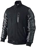 S.K Store Kobe Destroyer XXIV Battle Michael B Jordan Leather Sleeves Jacket (Large)