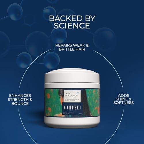 Image of Kanpeki Kerasyl Structure Repair Hair Repairing Mask - Grove | Revives and Repairs Damaged, Dry, and Chemically Treated Hair | Infused with Vegetal Keratin, Algae & Pea Protein | 300gm