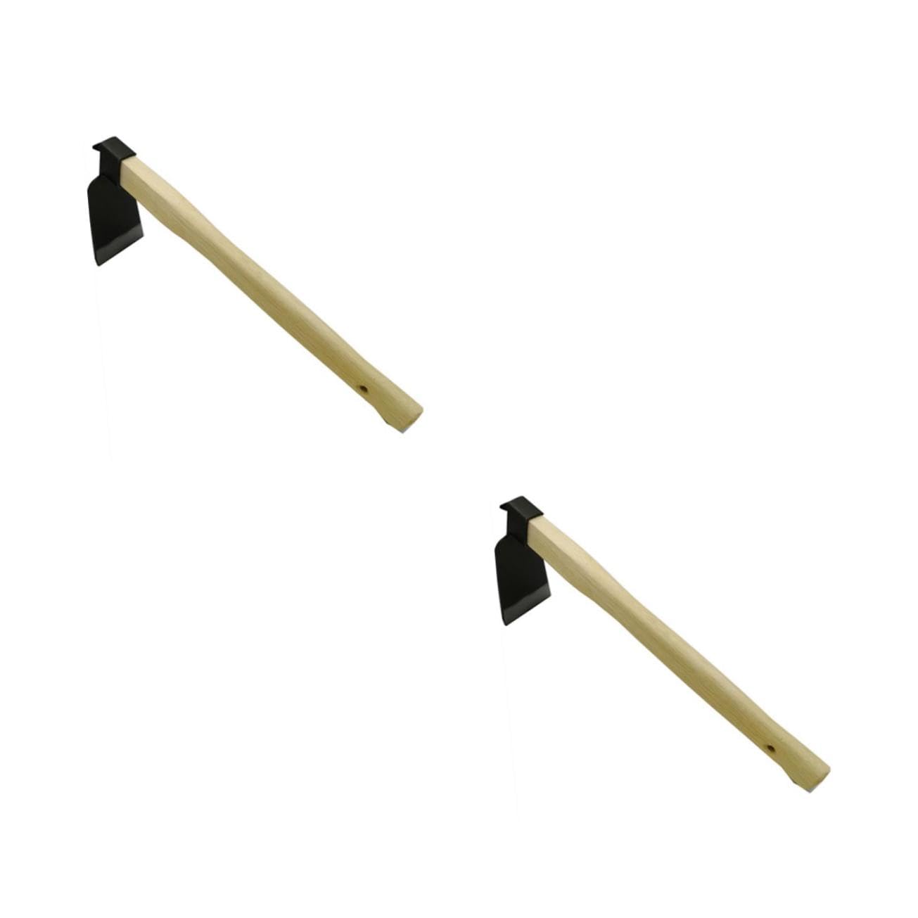 TOYANDONA 2 Piezas Azada De Jardinería Pala Herramienta Para Deshierbar Grietas Azada De Acero Azada Para Plantar Al Aire Libre Azada De Excavación De Jardinería Pequeña Azada De Mano Madera