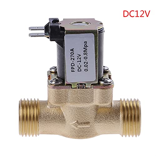 Électrovanne électrique en laiton 24V G1/2 pour chauffe-eau solaire