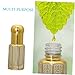 LIFKOME 4pcs Clear Glass Dropper Bottles - Essential Oil Bottles Refill Vials Aromatherapy Perfume Liquid Container With Golden Lid for for Beauty 15 Ml