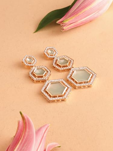 Stones & Austrian Diamonds Dangler Earrings