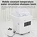 Imagen de Head Spa Equipment con Tanque Agua 60 L Equipo SPA Japonés Lavacabezas Peluquería Lavabo de Champú Circulación Agua Cama Equipo Capilar Fumigación Temperatura Ajustable para Salones