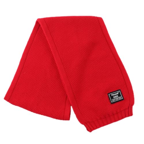Image of PESAAT Kids Winter Infinity Scarf Knit Cotton Toddler Boy Girls Scarves