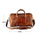 Vintage Leather Duffel Bag for Men Leather Travel Bag, Spacious Weekender Overnight Bag, Durable Carry-On with Adjustable Strap, Stylish Duffle for Business & Adventure - 20 Inches (Cinnamon Brown)