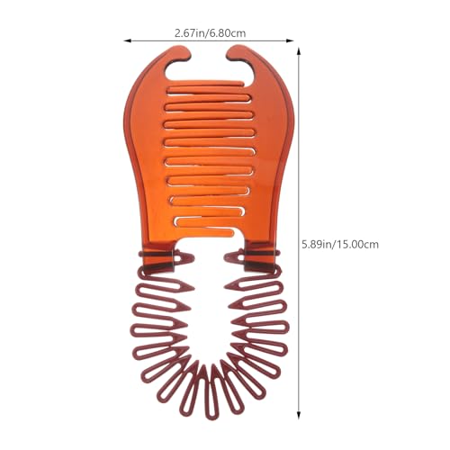 minkissy 4pcs Banana Hair Clip Interlocking Comb Large Comb Clip Round for Women Girls Hair Braiding Tools - Image 2