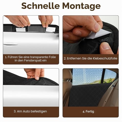 2 x Hunde-Autotürschutz, Oxford-Tuch, kratzfest, Innenschutz, abnehmbar, einfache Installation, für Autos, SUVs, Rücksitz, wasserdicht, Innenabdeckung, Kratzschutz