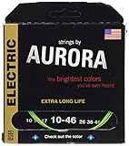 Aurora Electric Guitar Strings 10 Gauge Green