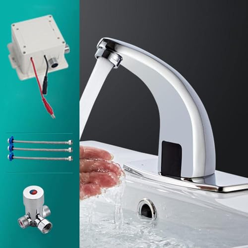 Grifo con sensor automático cromado de alta calidad para tu lavabo 4