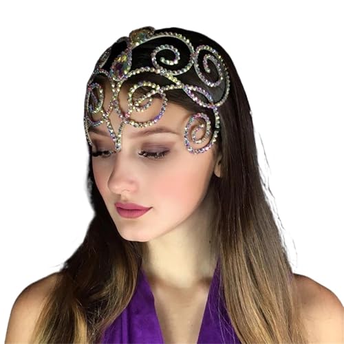 Bijoux de cheveux de mariage délicats avec strass colorés et finition ajourée exclusive