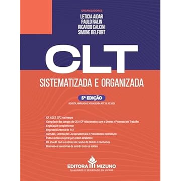 Capa do livro CLT Sistematizada e Organizada 5ª ed. | 39º Exame OAB