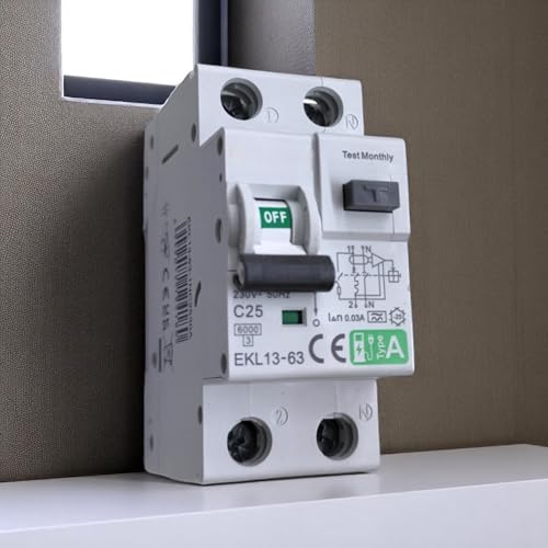 Interruptor diferencial superinmunizado Clase A SI, con protección sobrecorriente y fugas (25A, 2P, 30mA)