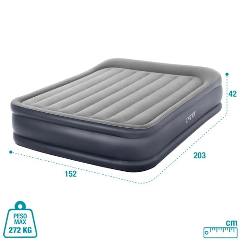 Colchão Inflável Casal Dura Beam Queen Raised com Bomba Interna Intex (220voltz/64136)