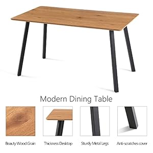 5piecestablesetfor4oblongimitationwoodtableforhomeofficemidcenturytuftedaccentchairupholsteredlivingroomchairvelvetwithbackrestformeetingroomreadingroom Urban Country Home Decor 5 pieces table set for 4oblong imitation wood table for home officemid century tufted accent chair upholstered living room chair velvet with backrest for meeting roomreading room urban country home decor