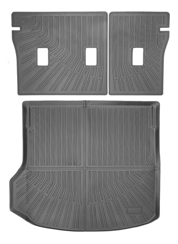 WGGDRAQQ Trunk Liner Cargo Liners for Chevrolet Equinox EV Electric 2024 2025 2026 Rear Trunk Floor Mats 3D Boot Tray All-Weather TPE Black