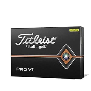 Titleist Pro V1 Bola de Golf, Hombres, Amarillo, Talla Únic