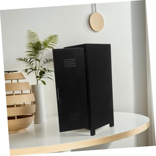 Armoire de rangement de bureau verrouillable NUOBESTY en métal noir - 3