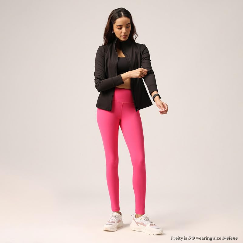 Image of BlissClub The Ultimate Leggings Lite, Ankle Length Tights for Women for Gym, Yoga and Workout with High Waist, Regular (for Women Upto 5'4)