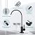 MIAOHUI Reverse Osmosis Faucet, Drinking Water Tap Fits Non-Air Gap Filtration Systems, Modern RO Kitchen Filtered Water Faucet, Lead-Free, Stainless Steel (Black)