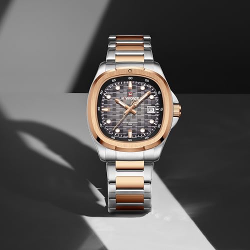 Image of NAVIFORCE NF9240 Square Unique Temperament Strap with dial Analog Watch