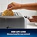 Oster 4 Slice Toaster, With 7 Browning Settings, Extra Wide Slots For Bagels and Special Breads, Removable Easy-to-Clean Crumb Tray, Cancel/Defrost/Bagel, Stainless Steel