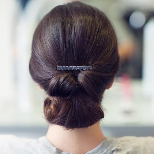 Pinzas de pelo de cocodrilo resistentes con gemas de imitación 5