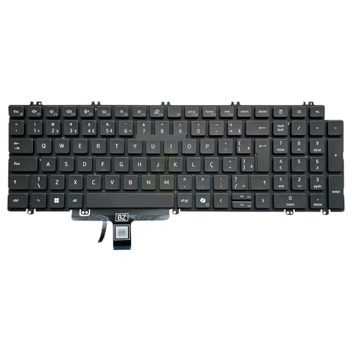 Clavier rétro-éclairé Dell Latitude 5520 pour réparer les touches usées version Anglais UK