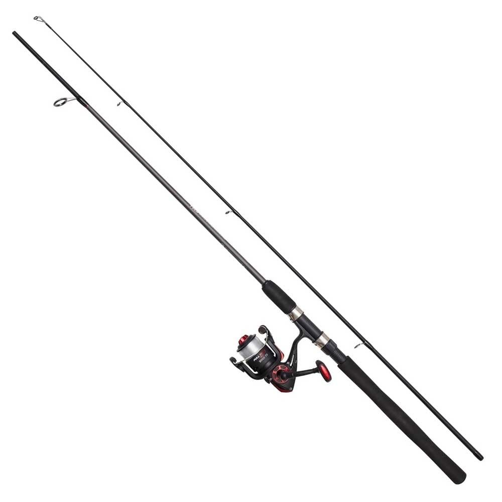 DAM Full Tech Spinning Combo, Freshwater Angler Fishing Rod & Reel Pike Perch Zander & More, Strong Leightweight & Versatile, Black & Grey, 1.80m - 2.7m Moderate Fast Rod, 2000-4000 Size Reel