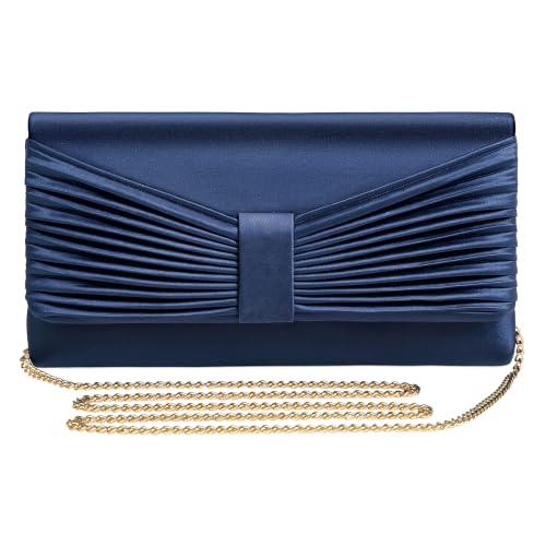 Image of UBAYMAX Satin Clutch Purses for Women Formal Elegant Evening Bag Handbags